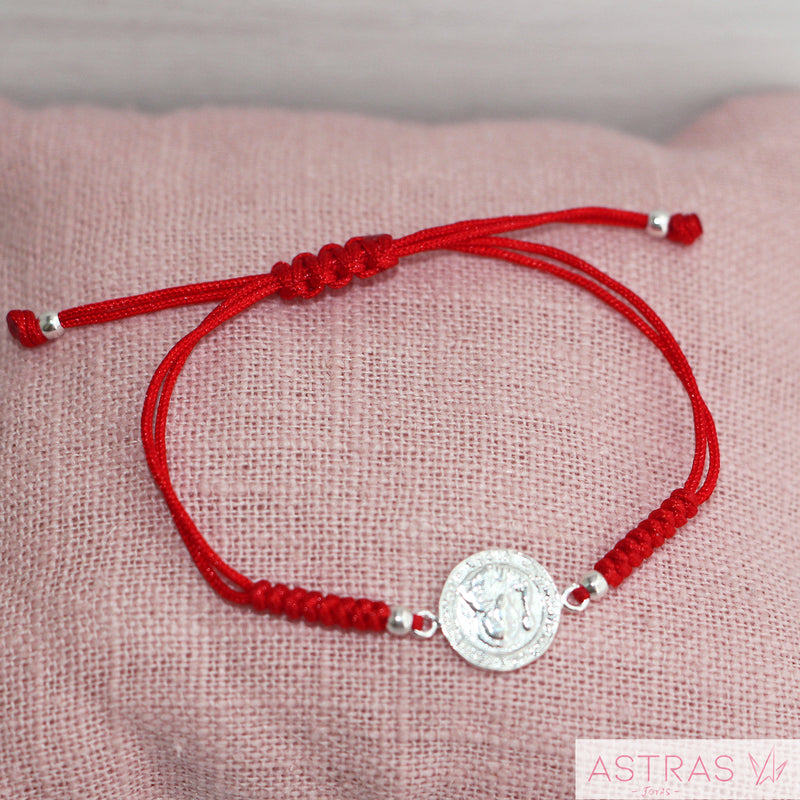 Pulsera de Hilo Rojo San Benito Protector (Para Bebé)