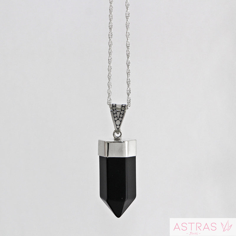 COLLAR PUNTA OBSIDIANA (Protectora)