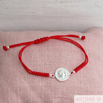 Pulsera de Hilo Rojo San Benito Protector (Para Bebé)